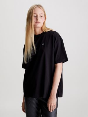 Calvin Klein Black Cotton Womens T-Shirt