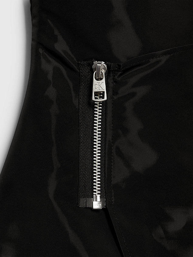 robe portefeuille avec tour de cou black pour femmes calvin klein jeans