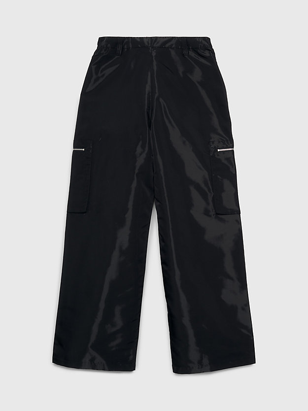 pantalon cargo droit ck black pour femmes calvin klein jeans