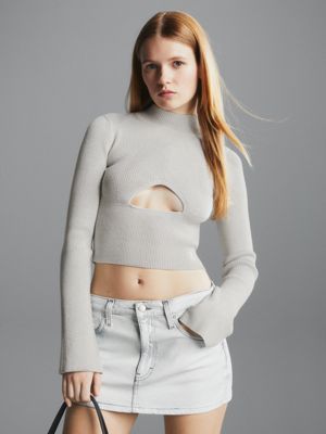 White cut out discount jumper