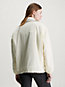 dusty olive / vanilla reversible padded skater jacket for women calvin klein jeans