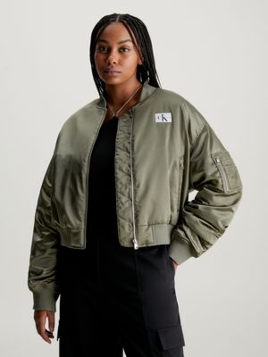 satin Klein® court Blouson | bomber en Calvin J20J222591LDY