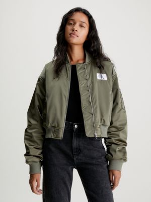 Blouson bomber court en J20J222591LDY Calvin Klein® satin 