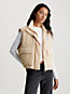 warm sand relaxed padded nylon vest for women calvin klein jeans