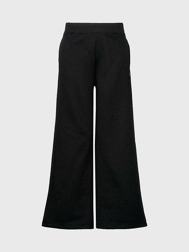 black relaxed cotton terry joggers for women calvin klein jeans