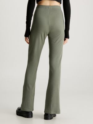 Calvin Klein Women's Ribbed Darted-Waist Jogger Pants