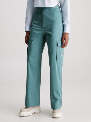 Pantalón recto azul Klein - Pantalones - Mujer