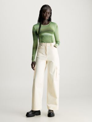 Straight Cotton Cargo Pants Calvin Klein® | J20J222607ZCY