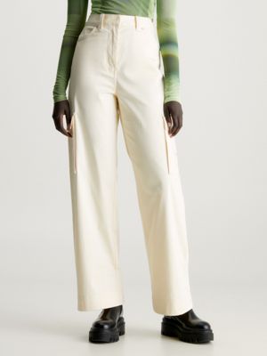 Straight Ribbed Jersey Trousers Calvin Klein®