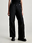 ck black soft nylon parachute pants for women calvin klein jeans