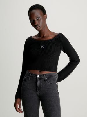 Cropped 2024 black jumper