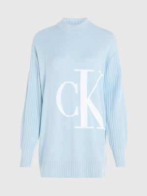 Calvin klein blue sweater 2025 women's