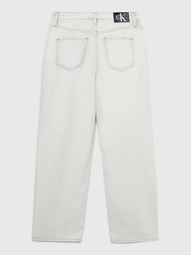 denim light beschichtete baggy jeans für damen - calvin klein jeans