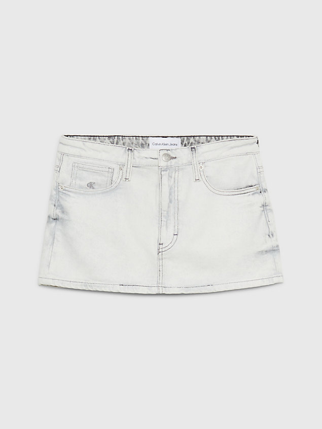 minifalda de denim revestido denim de mujer calvin klein jeans