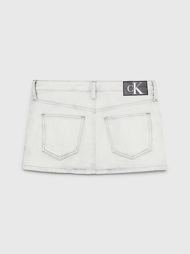 denim light coated denim mini skirt for women calvin klein jeans