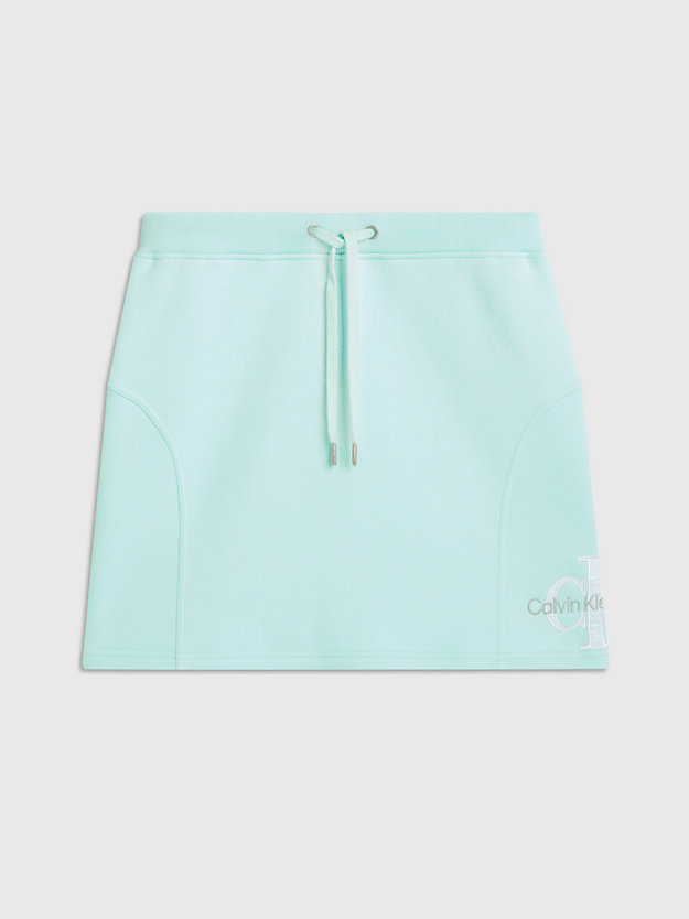 spring mint terry fleece mini skirt for women calvin klein jeans