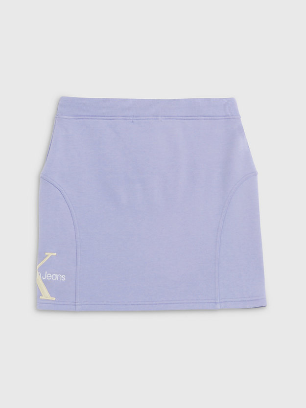 minifalda de felpa hyacinth hues de mujer calvin klein jeans