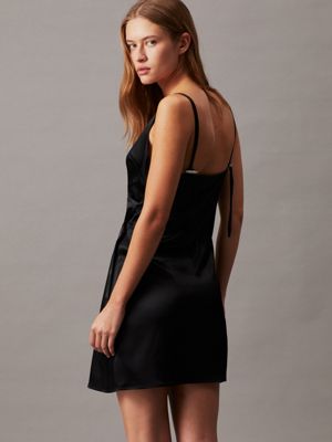 Satin Wrapover Slip Dress Calvin Klein®