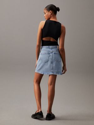 Calvin klein jean skirt deals