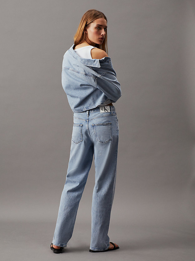 denim light loose straight jeans for women calvin klein jeans