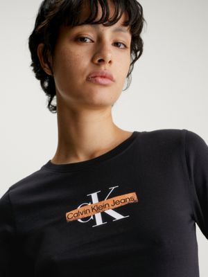 CALVIN KLEIN JEANS - Women's glitter logo t-shirt 