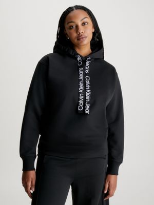 Calvin klein outlet hoodie women's black