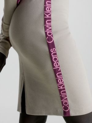 Slim Ribbed Logo Tape Skirt Calvin Klein® | J20J222730PED
