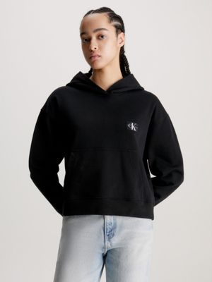 Embossed badge of sport cheap pullover hoodie