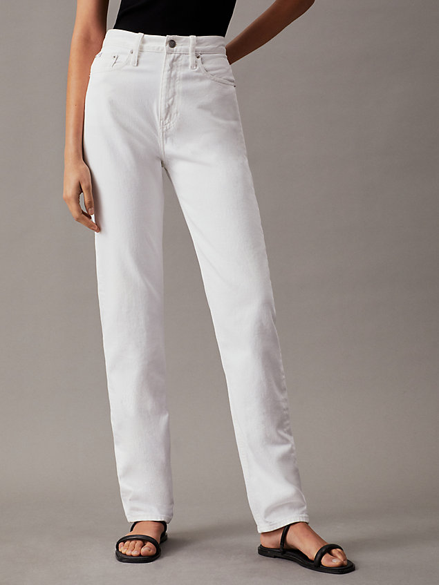 jean slim straight authentique denim pour femmes calvin klein jeans
