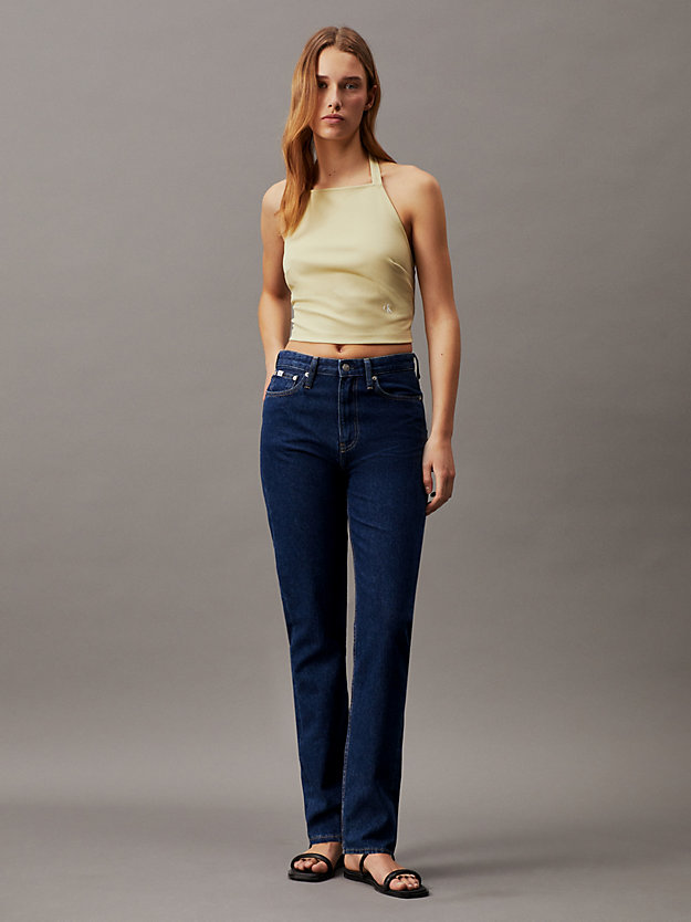 denim dark authentic slim straight jeans für damen - calvin klein jeans