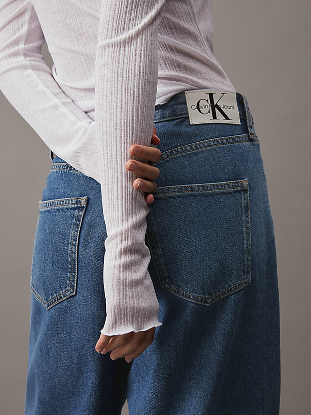 90's straight jeans denim medium de mujeres calvin klein jeans