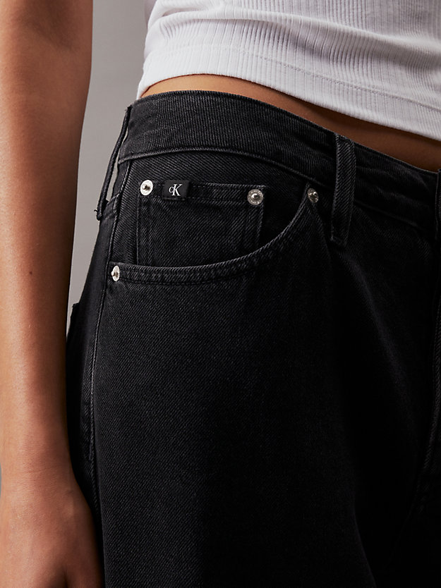 jean straight 90's denim black pour femmes calvin klein jeans