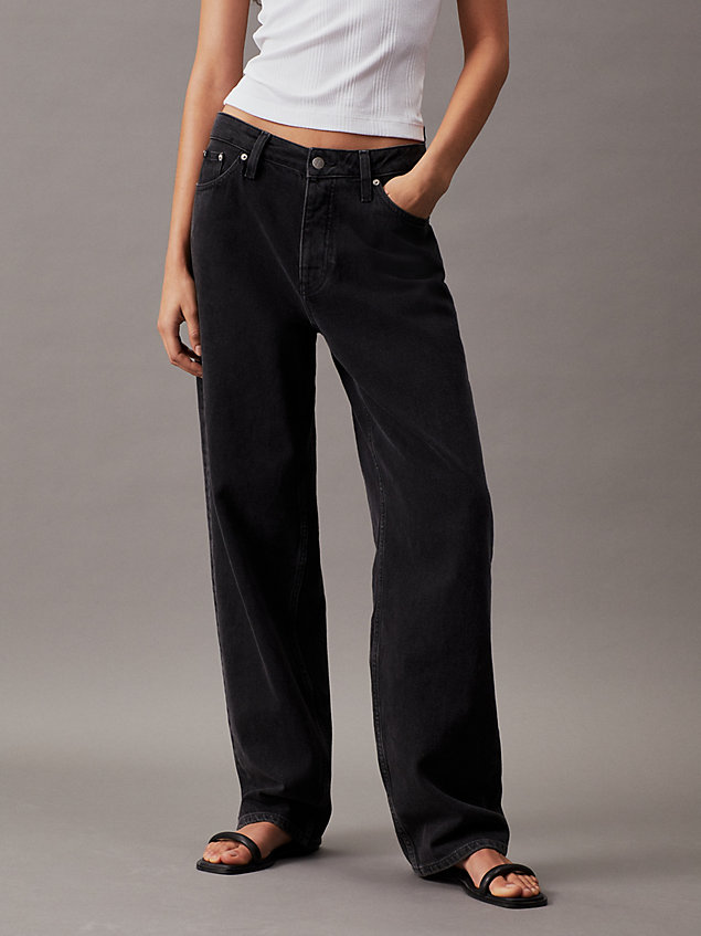 90's straight jeans denim de mujeres calvin klein jeans