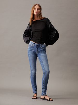 Mid rise skinny shop jeans calvin klein