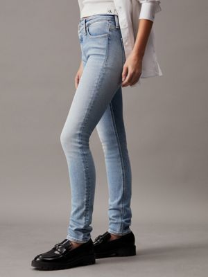 Essentials Jean Skinny Taille Moyenne avec Courbes Femme, Délavé  Foncé, 36 Grande Longueur : : Mode