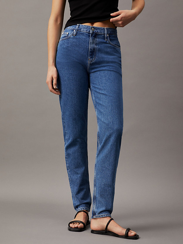 denim medium mom jeans für damen - calvin klein jeans