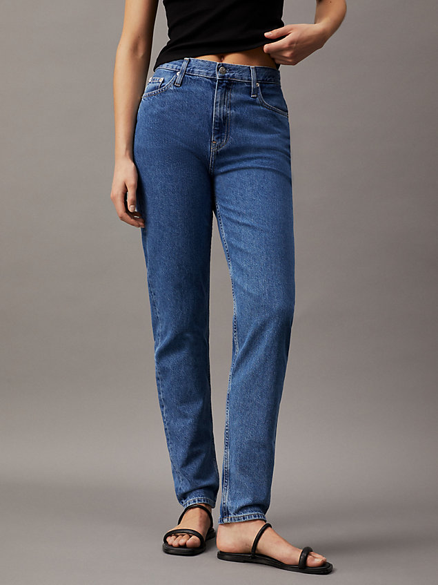 denim mom jeans voor dames - calvin klein jeans