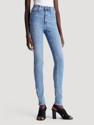 Calvin Klein Jeans Women's Super Hi Rise Split Hem Denim, Colorado, 30 at   Women's Jeans store