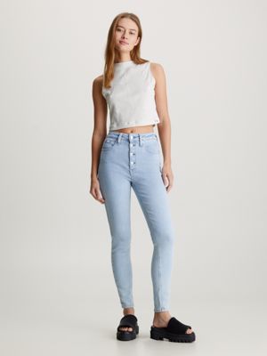 Jean Super Skinny High Rise Longueur Cheville Calvin Klein