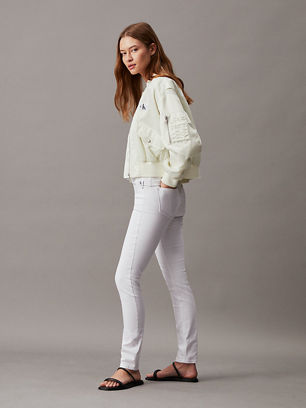 denim light mid rise skinny jeans voor dames - calvin klein jeans