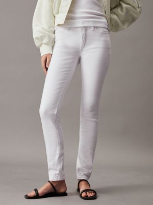 Calvin klein white outlet skinny jeans