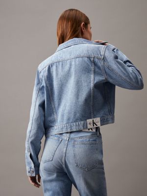 Cropped 90 s Denim Jacket Calvin Klein J20J2227861AA