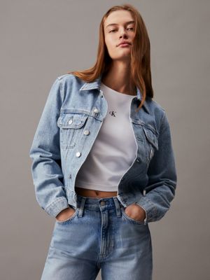 Abrigo crop de borrego, Cazadoras y Chaquetas Mujer