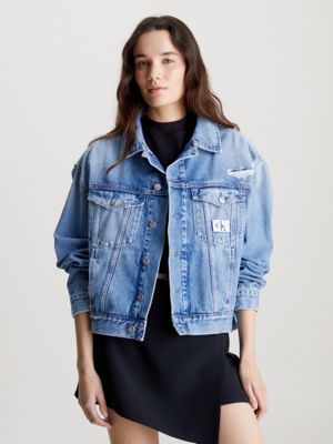 Women's Oversized Cropped Denim Jackets Denim Jackets Jackets Oversized  Jean Jacket