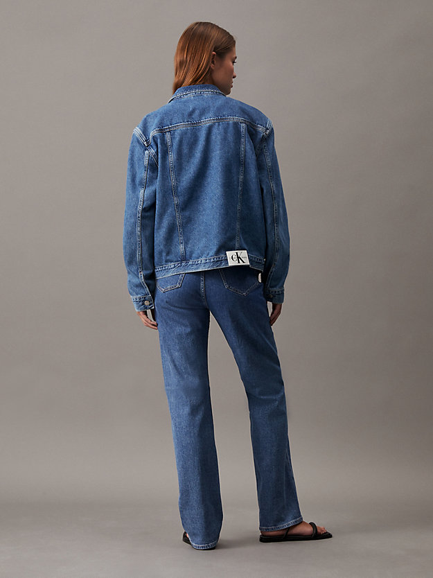 giacca di jeans classica denim medium da donne calvin klein jeans