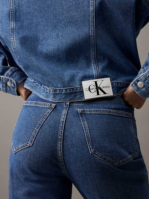 denim medium denimowa kurtka archival dla kobiety - calvin klein jeans