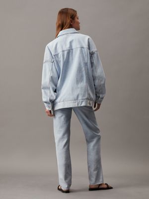 denim light oversized denim jacket for women calvin klein jeans