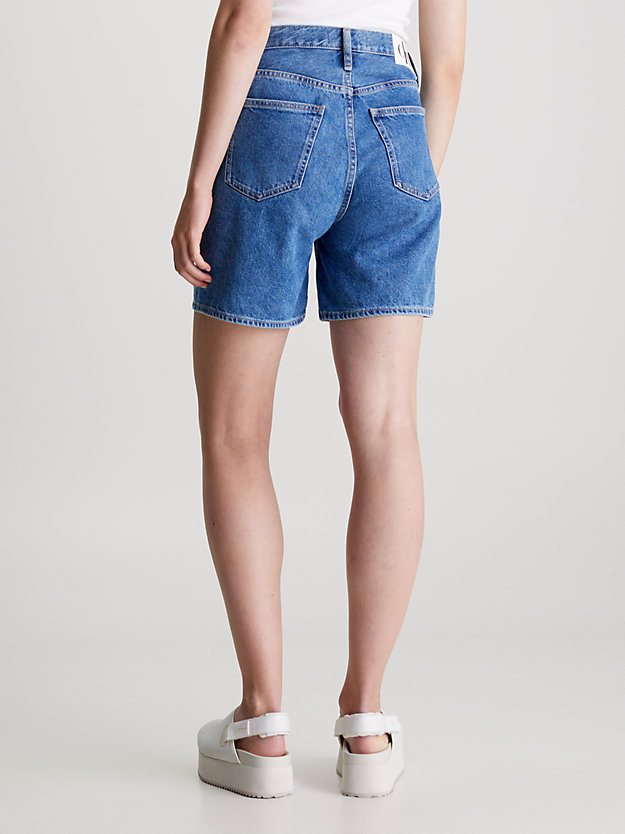 denim medium denim mom korte broek voor dames - calvin klein jeans