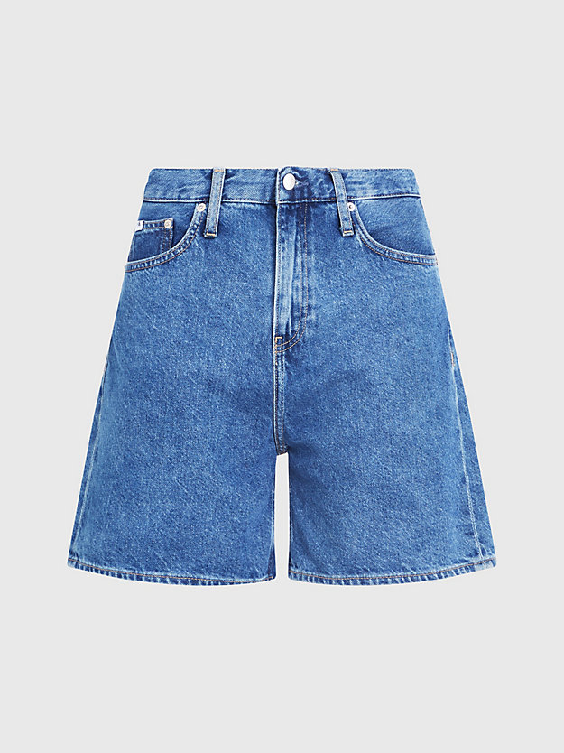 denim medium mom-shorts aus denim für damen - calvin klein jeans