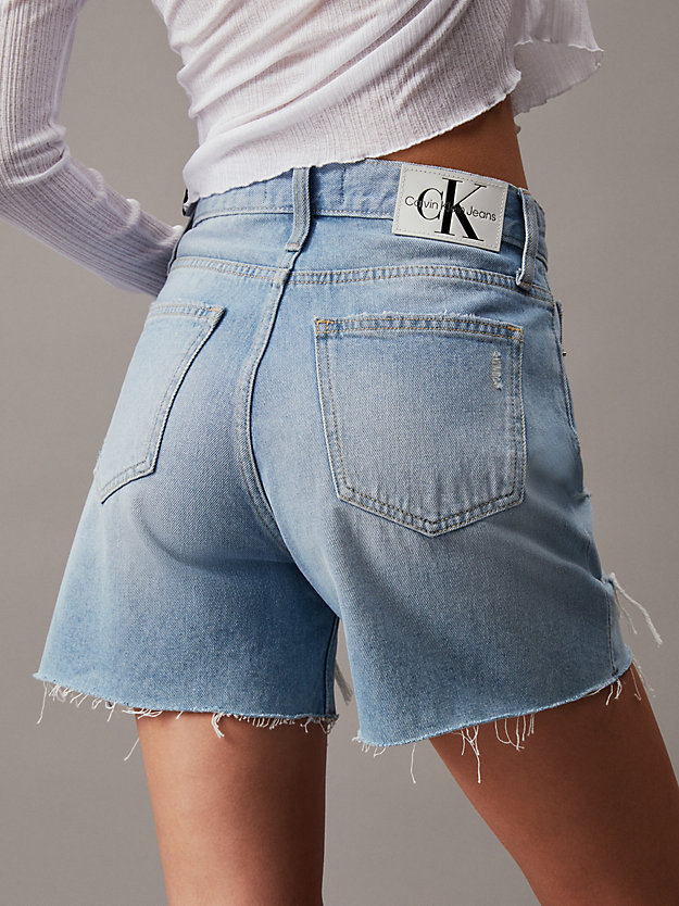 denim light mom-shorts aus denim für damen - calvin klein jeans
